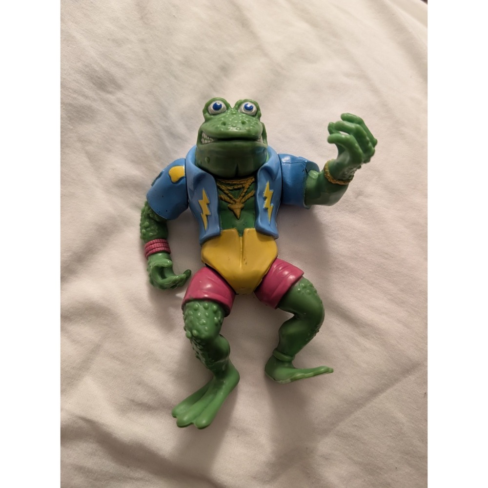 VTG 1989 Teenage Mutant Ninja‎ Turtles Genghis Frog Action Figure TMNT